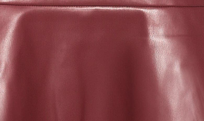 Shop Alexia Admor Ezra Faux Leather Midi Skirt In Burgundy