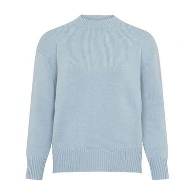 Shop 's Max Mara Irlanda Round Neck Sweater In Azzurro
