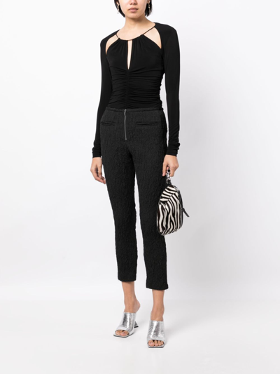 Isabel Marant Levona Cut-out Top In Black