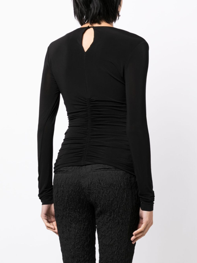 Isabel Marant Levona Cut-out Top In Black