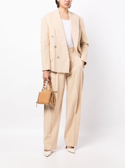 Isabel Marant High-waisted Straight-leg Trousers In Yellow