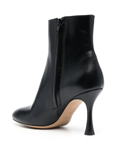 Shop Roberto Festa Charly 100mm Leather Boots In Black