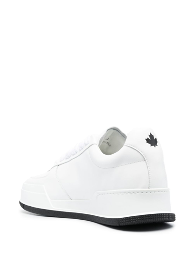 Shop Dsquared2 Icon Lace-up Low-top Sneakers In White