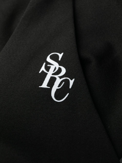 Shop Sporty And Rich Logo-print Bikini Top In Black