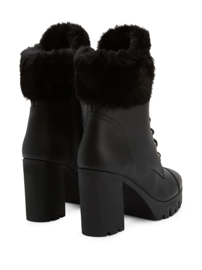 Giuseppe Zanotti Moyra Leather Ankle Boots In Black