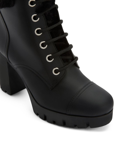 Shop Giuseppe Zanotti Moyra Leather Ankle Boots In Black