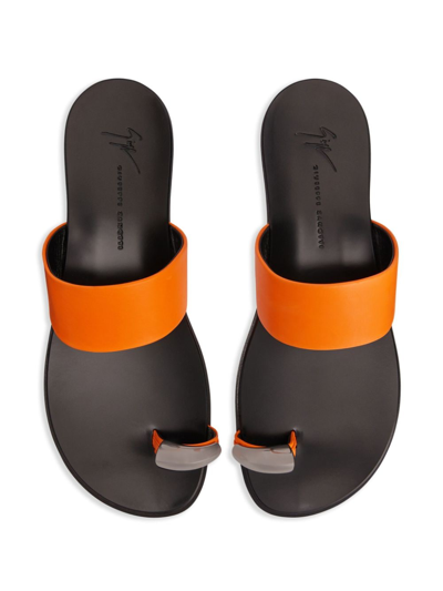 Shop Giuseppe Zanotti Norbert Slip-on Slides In Black