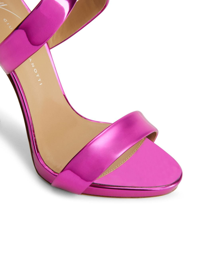 Shop Giuseppe Zanotti Bellis 120mm Leather Sandals In Pink