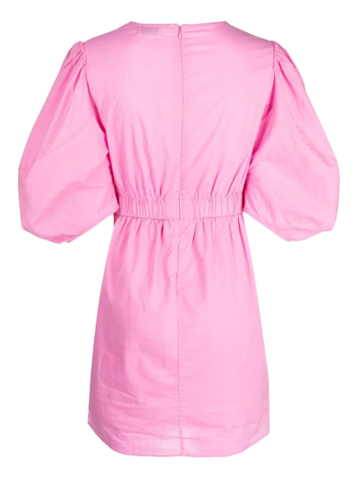 Rhode Pia Draped-design Dress In Pink