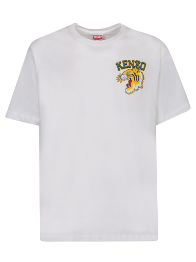 Shop Kenzo Tiger Varsity Jungle White T-shirt