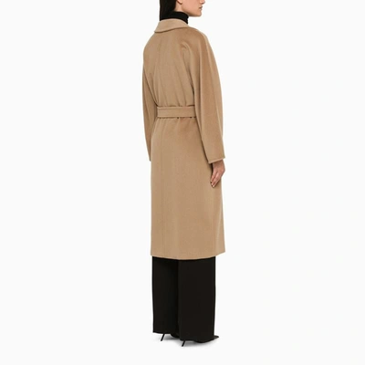 Shop Max Mara Camel Madame Double-breasted Coat In Beige