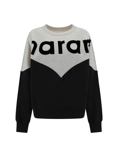 Shop Marant Etoile Houston Sweatshirt In Faded Black