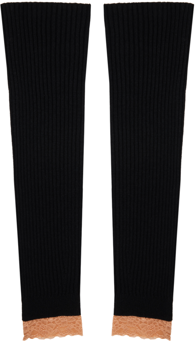 Shop Andersson Bell Black Ribbed Leg Warmers