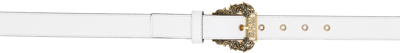Shop Versace Jeans Couture White Couture Belt In E003 White