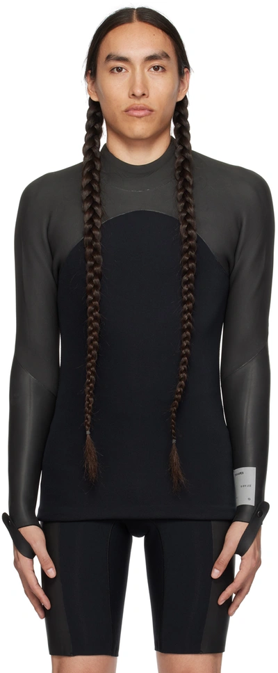 Dion Lee Haydenshapes By  Ssense Exclusive Black & Gray Top In Black