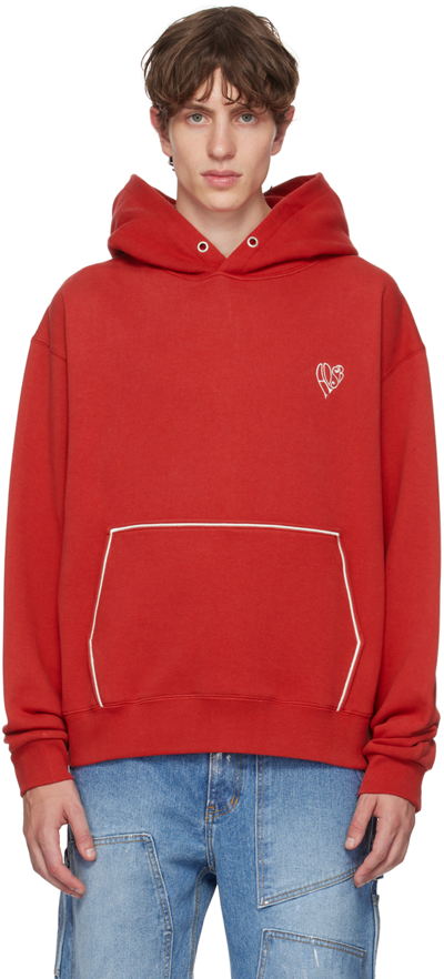Shop Andersson Bell Red Heart Hoodie In Red Red