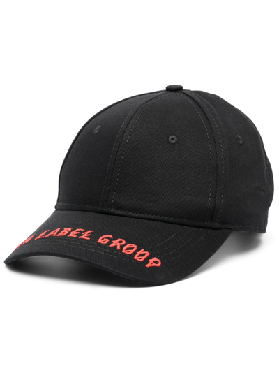 Shop 44 Label Group Logo-embroidered Baseball Cap In Black