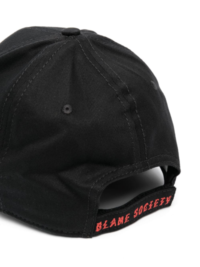 Shop 44 Label Group Logo-embroidered Baseball Cap In Black