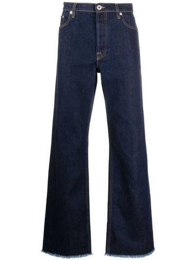 Shop Lanvin Mid-rise Straight-leg Jeans In Blue