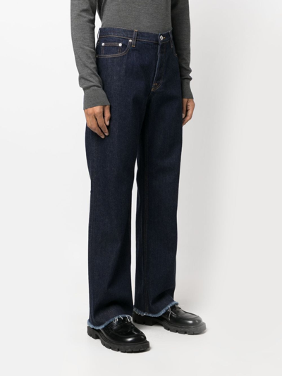 Shop Lanvin Mid-rise Straight-leg Jeans In Blue