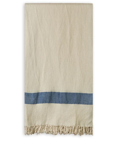 Shop The House Of Lyria Ospitalità Linen Bath Towel In Neutrals