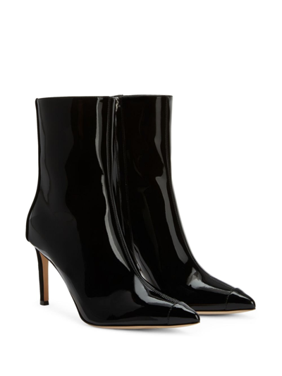Giuseppe Zanotti Mirea 85mm Leather Ankle Boots In Black