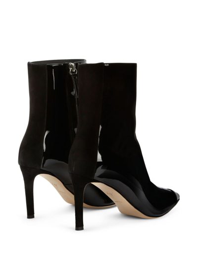 Giuseppe Zanotti Mirea 85mm Leather Ankle Boots In Black