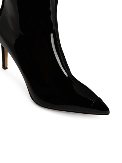 Shop Giuseppe Zanotti Mirea 85mm Leather Ankle Boots In Black