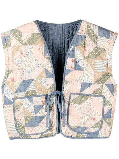 Shop Polo Ralph Lauren Joan Cotton Vest In Neutrals