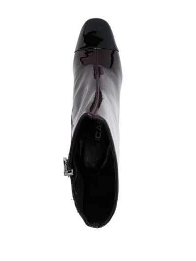 Carel Paris Esprit Patent Leather Ankle Boots In Brown
