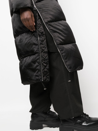 P.A.R.O.S.H DETACHABLE-HOOD LONG PADDED COAT 