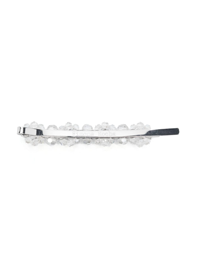Shop Simone Rocha Crystal-embellished Hair Clip In Silver
