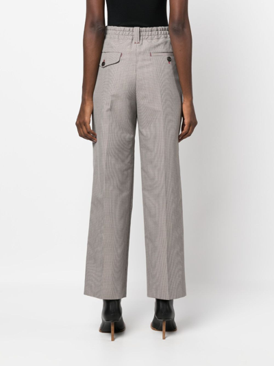 Marni Pleated Cropped Trousers In Neutrals