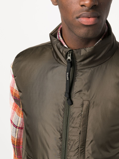 Aspesi Jil Vest With Thermore Padding In Green