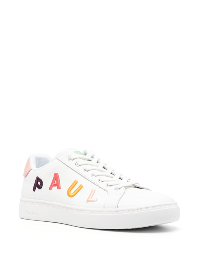 Shop Paul Smith Lapin Low-top Sneakers In White