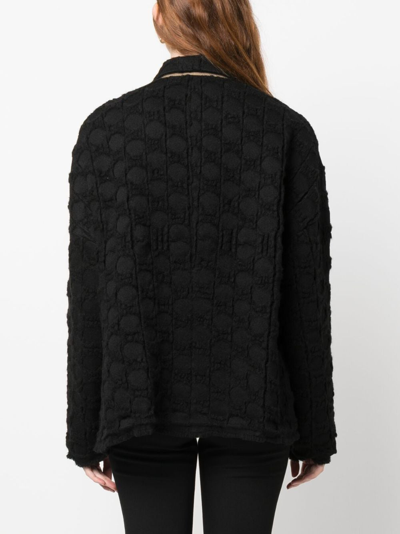 Shop Uma Wang Oversized Polka-dot Pattern Jacket In Black