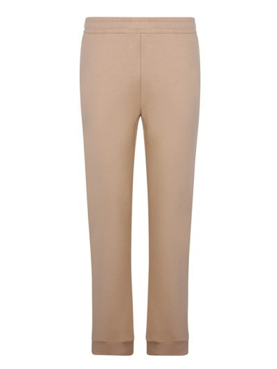 Shop Burberry Logo-patch Track Pants In Beige