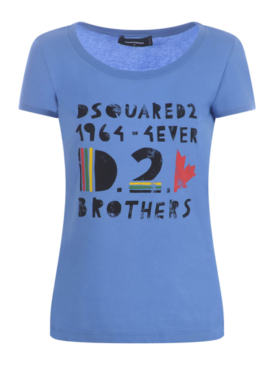 Shop Dsquared2 T-shirt  In Cotton In Nero