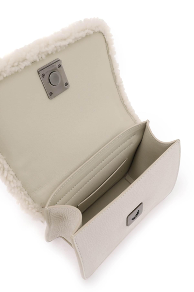 Shop Brunello Cucinelli Nabuk Leather 'city' Handbag In White