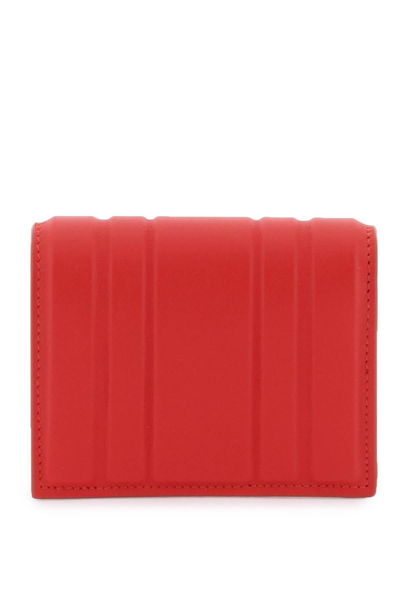 Shop Ferragamo Bi-fold Matelassé Wallet In Red