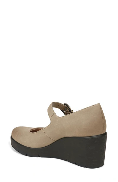 Soul Naturalizer Adore Womens Buckle Wedge Pumps In Mushroom Grey Synthetic