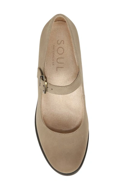 Soul Naturalizer Adore Womens Buckle Wedge Pumps In Mushroom Grey Synthetic