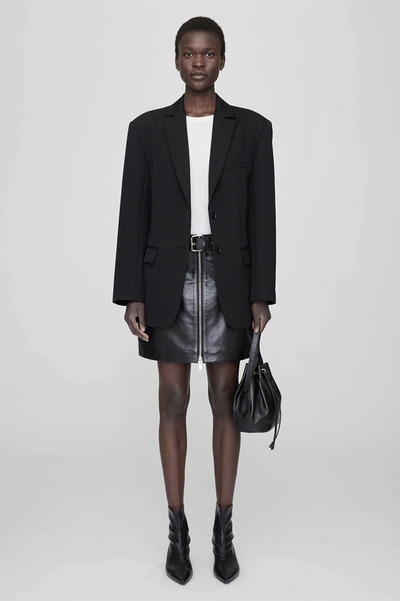 Shop Anine Bing Ana Skirt In Black