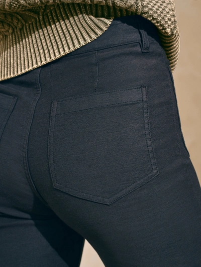 Faherty Stretch Terry Patch Pocket Pants In Washed Black