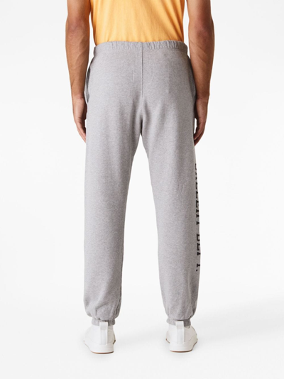 Shop Gallery Dept. Logo-print Cotton Track Trousers In Grey