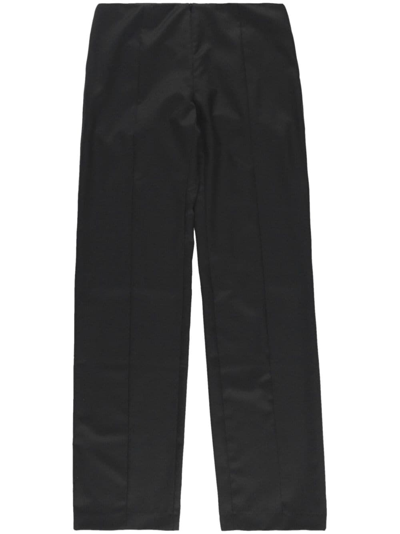 Shop Christopher Esber Low-rise Straight-leg Trousers In Black