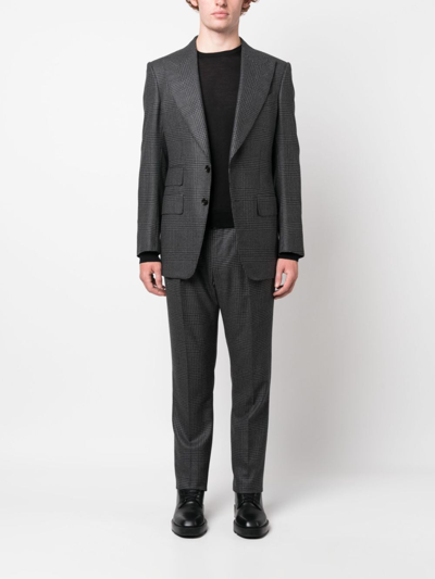 Tagliatore Long-sleeve Fine-knit Jumper In Black