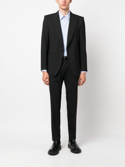 Ps By Paul Smith Logo-embroidered Cotton Shirt In Blue