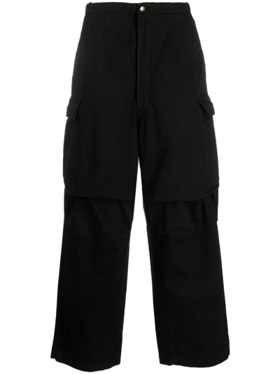 Shop Société Anonyme Indy Cargo-pocket Wide-leg Jeans In Black