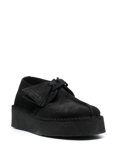 Clarks Originals Low-top Leather Sneakers In Black